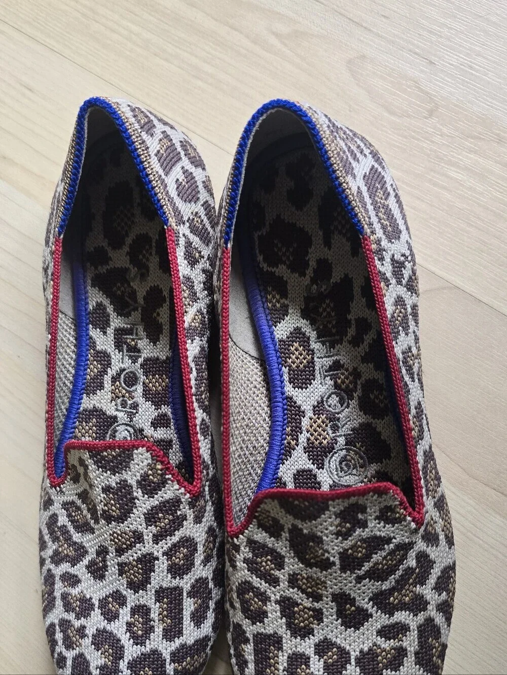 Rothy's The Loafer Shoes Retired Mocha Spot Leopard  Size 6.5